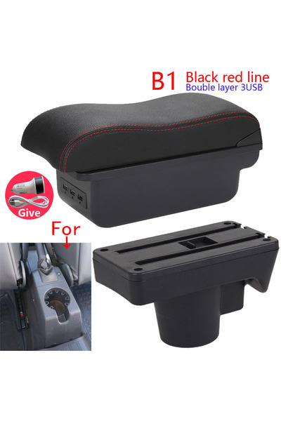 Choice1 B1 Black red 3USB For Opel Astra Armrest box For Opel Astra H 2006-20...