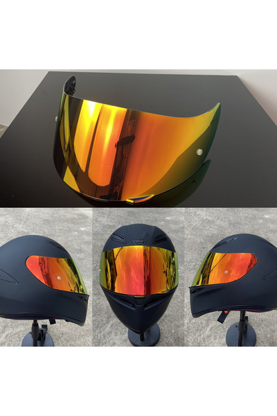 Choice13 Revo Deep Red Helmet Lens for AGV K5 K5S K3SV K1 K1S Compact ST Moto...