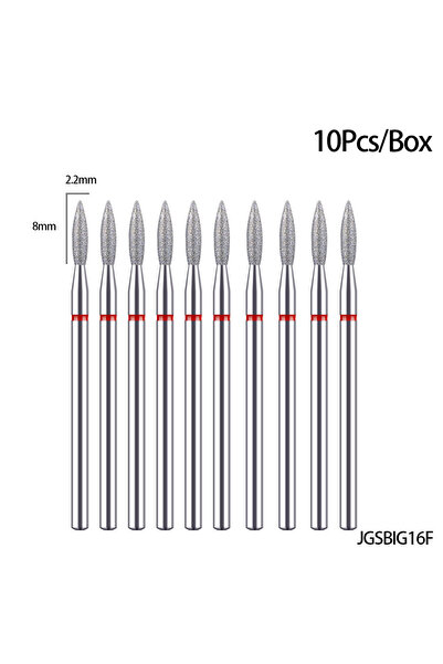 Choice39 37F 10pcs 10Pcs/Box High Quality Diamond Nail Drill Bits For Nail De...