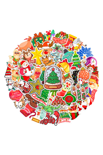 Choice 50PCS 50PCS Christmas New Anime Paper Graffiti Sticker Waterproof Stic...