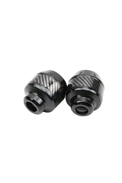 choice2 black 2Pcs Aluminum Alloy Motorcycle Crash Protector Scooter Wheel Fr...