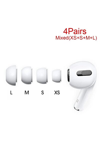 Choice 4 Pair White-Mixed Size Replacement Eartips For AirPods Pro 1st 2nd ge...
