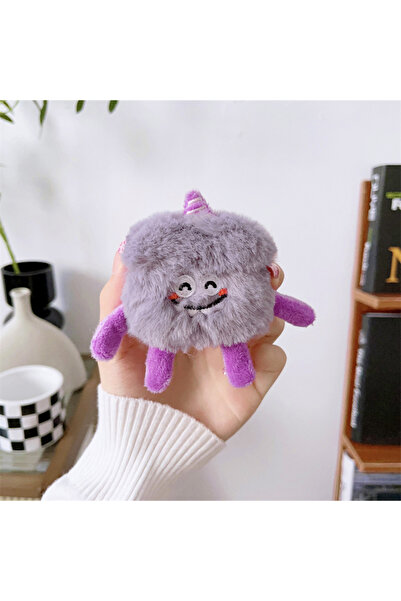 Choice For Airpods Pro 3 PURPLE Cute Cartoon Fur Earphone Case for Airpods Pr...