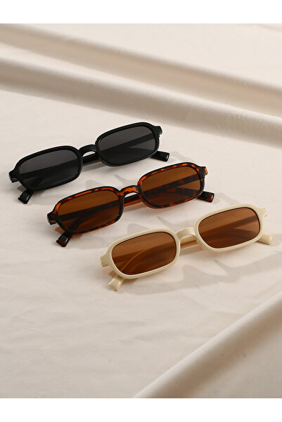 Choice 3PCS-C2-M 3Pcs Fashionable Square Frame Glasses Set Men and Women Holi...