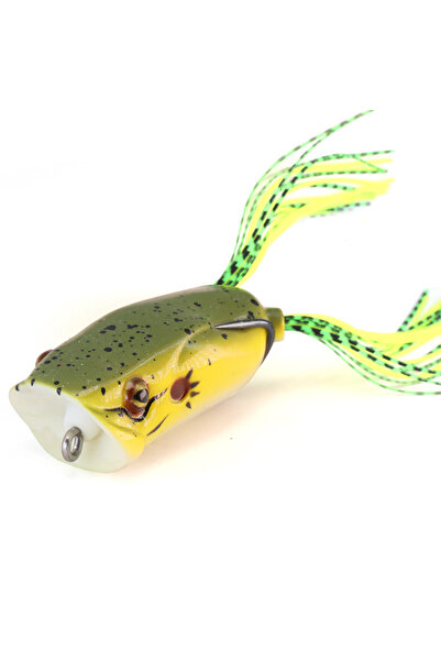 Choice E Big Mouth Topwater Frog Lures Durable Lifelike Silicone Bass Bait Fl...