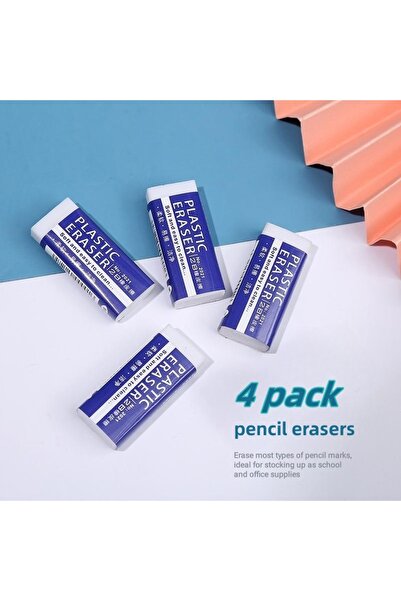 choice2 4 packs Soft 2B Eraser White Made in China, PVC Plastic Pencil Eraser...