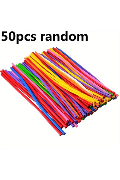 Choice Other 50pcs 50/100/200pcs Magic Multicolor Long Latex Balloons with Pu...