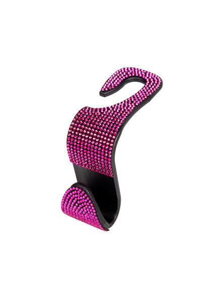 Choice12 Rose red 1pc Rhinestone Decor Car Seat Back Hook Hanger Universal Bl...