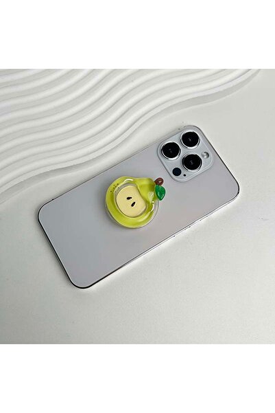 Choice Pear Cute Fruit Series Mmobile phone Holder Resin Material Red Socket ...