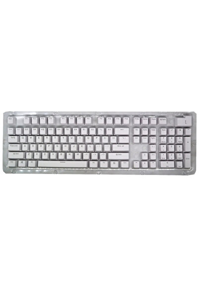 Choice White New 104pcs Double-shot Backlight Universal Replacement Key Cap S...