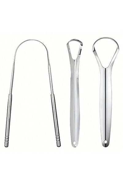 Choice 3pcs Non-slip Handle Tongue Scraper Portable Single Layer Tongue Scrap...