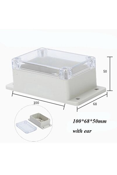 Choice صندوق توصيل خارجي جديد مقاوم للماء شفاف 100-68-50 مم مع أذن تثبيت، 10 ...