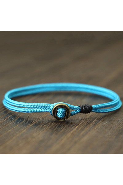 Choice 20.5cm LightBlue Nautical Bilayer Rope Bracelet Men Detachable Easy Ho...
