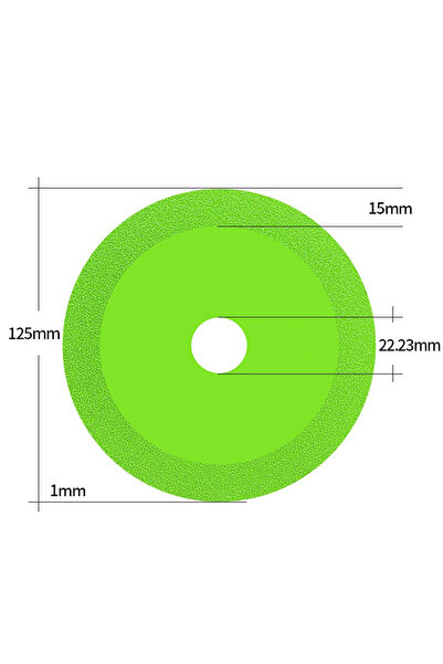 Choice 125mm 115/125mm Glass Cutting Disc Diamond Marble Ceramic Tile Jade Gr...
