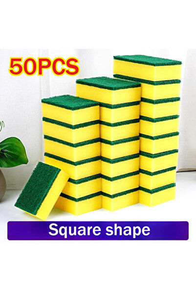 Choice4 50PCS-Square 50/1Pcs Kitchen Dishwashing Sponge Soft Absorbent Clean ...
