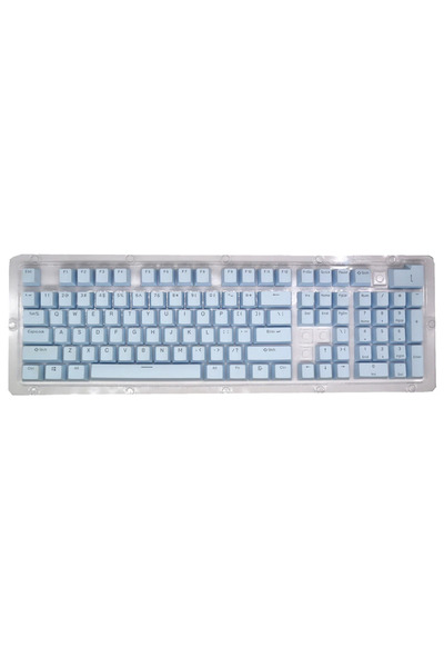 Choice Blue New 104pcs Double-shot Backlight Universal Replacement Key Cap Se...