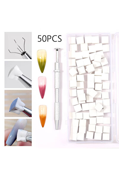 choice2 50pcs and 1tools Nail Art Sponge Soft Sponges Gradient Nail Art Stamp...