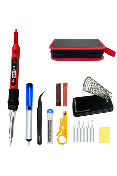 choice2 220V EU PLUG 936R SET3 Digital Soldering Iron Set Kit 80W with ON/OFF...