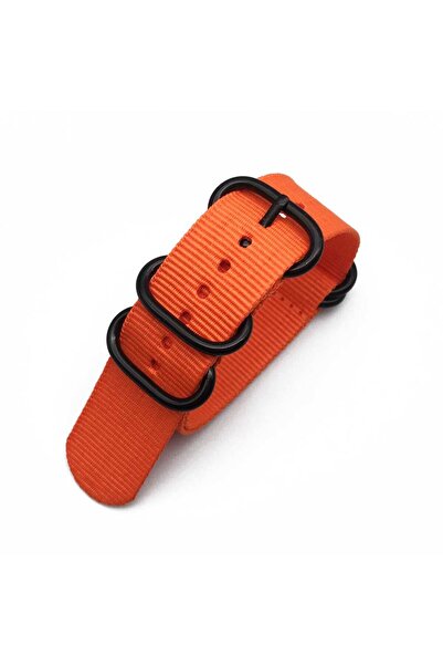 Choice 20mm orange Multicolor Watch Strap Nylon Black Ring Buckle 18mm 20mm 2...