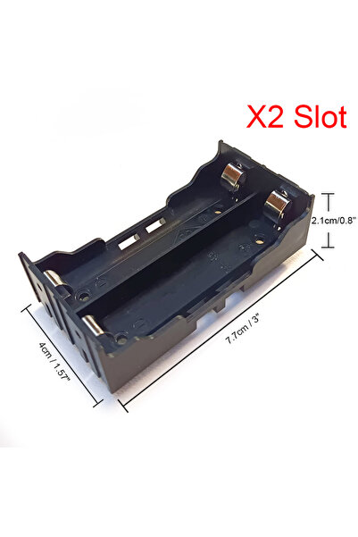 Choice1 2 slot 18650 Battery Case 1X 2X 3X 4X 18650 Battery Holder 18650 Batt...
