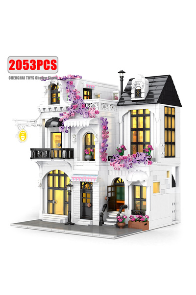 choice2 بدون الصندوق الأصلي MOC Creative European Architecture Building Block...