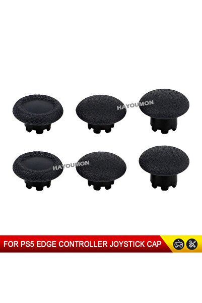 Choice Black 6pcs Black Analog Joystick Thumbsticks for PS5 Edge Controller R...