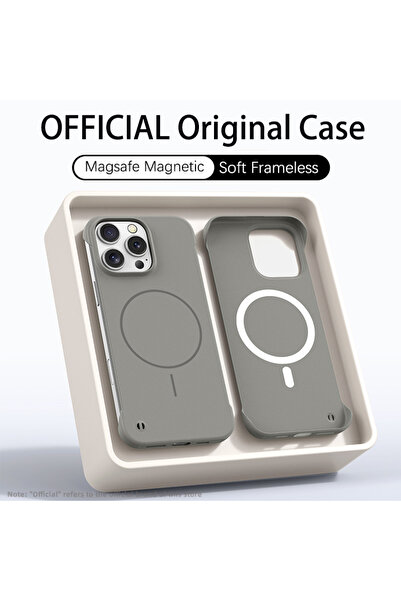 Choice16 iPhone 16 Pro Max Light Gray Ultra Thin PC Matte Frameless Case For ...