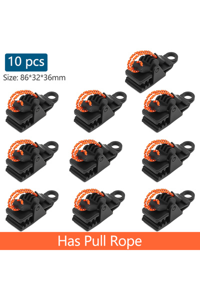 Choice has Rope 10pcs 10/20pcs Sturdy Heavy Duty Tent Clips Outdoor Tarpaulin...
