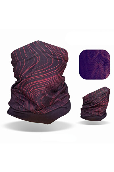 Choice1 one size dark red Outdoor Mountaineering Scarf Ice Silk Sunscreen Fac...