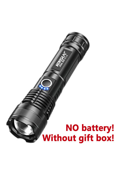 Choice Lithium ion ZOOM black no battery High Power XHP70 LED Flashlight Type...