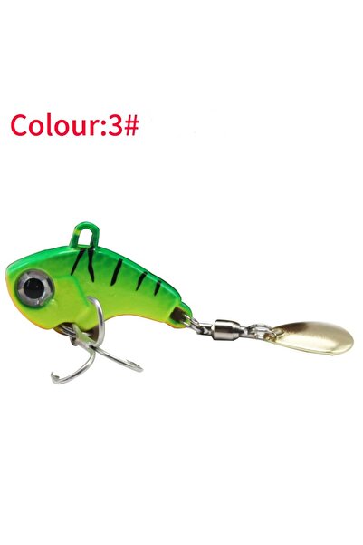 Choice 10g 3 Fishing Lure 5g-20g Wobble Rotating Metal VIB Vibration Bait Spi...
