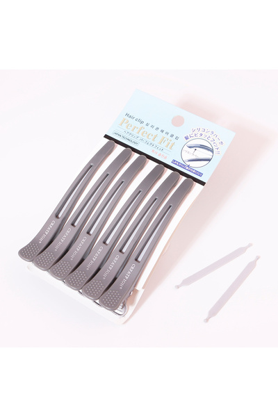 Choice MFWHenJia6pcs-Grey 6Pcs Hairdressing Seamless Clip Long Hairpin，No Cre...