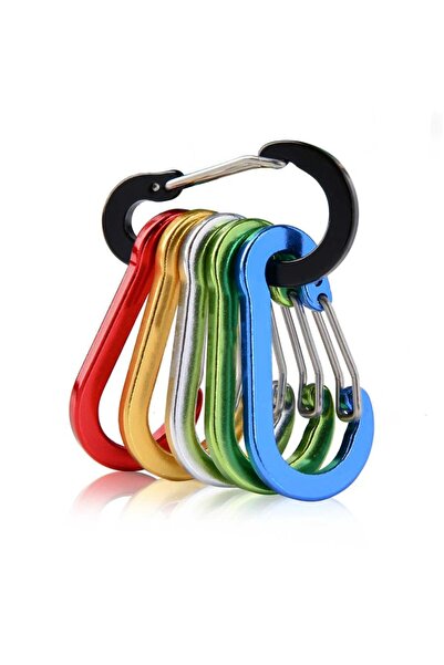 Choice Chromatic 6pcs 6pcs Carabiner Clip Aluminum Alloy Keychain Lock Buckle...