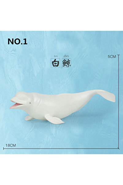 Choice5 beluga 12 Styles Simulated Marine Sea Life Whale Shark Model Ocean An...