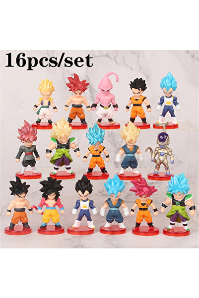 Choice Bandai 16pcs 8-21pcs/lot Dragon Ball Mini Figure Super Saiyan Goku Veg...