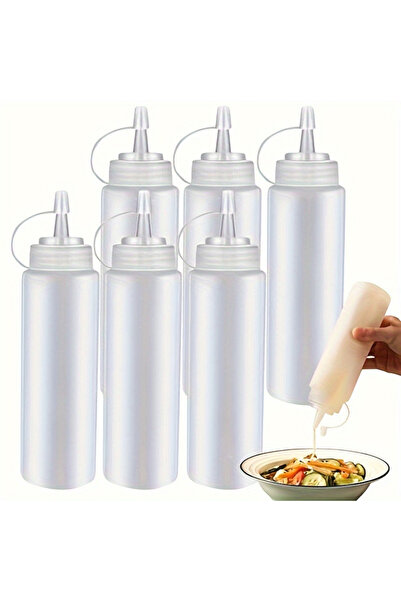 Choice6 3Pcs-500Ml 3Pcs Bpa-Free Squeeze Bottles for Condiments - Precision C...