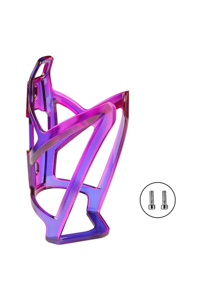 Choice Blue-Purple Bicycle Water Bottle Cage Colorful Gradient Cycling Bottle...