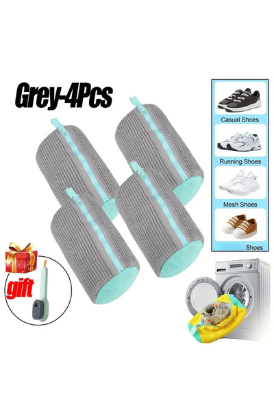 Choice11 4PCS-grey-gift Laundry Bags Shoe Washing Machine Bag-with Zipper Lau...