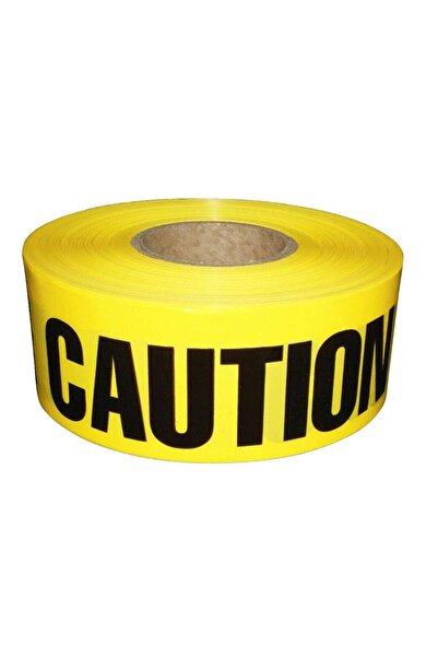 Choice 48mm 30M 4.8cm 30m Premium Yellow Caution Tape Hazard Tape with Bright...
