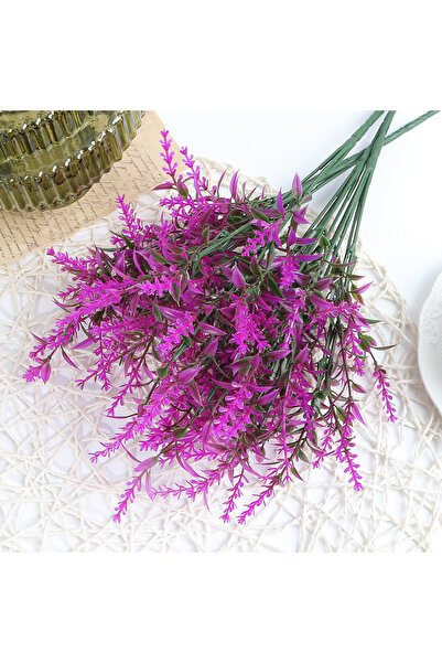 Choice Rose Red Artificial Flower Plastic Lavender Fake Plant Wedding Home Ga...