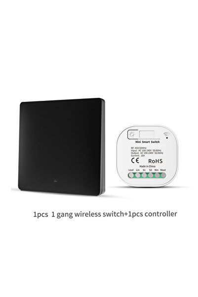 choice2 1V1 B RF433 Self-Powered Wireless Light Switch, Kinetic No Battery,16...