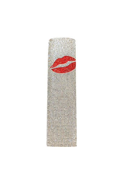 Choice white red lip Rhinestones Microphone Cover,Wireless Microphone Decorat...