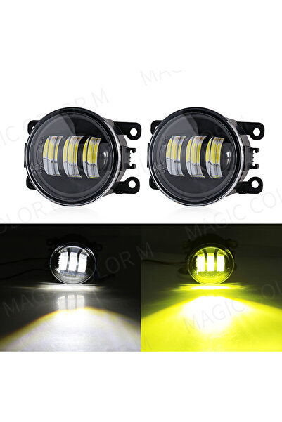 Choice6 مصباح ضباب LED أصفر أبيض للسيارات من سيتروين وفورد وهوندا وسوزوكي وإي...