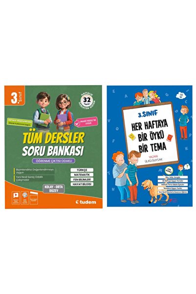 Tudem Yayınları 3. Sınıf Tüm Dersler Soru Bankası + Okuma Anlama Her Haftaya ...