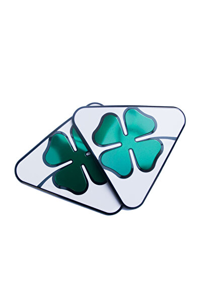 Choice1 Black Side 1 Pair Aluminum Fender Decoration Stickers Four Leafs Clov...