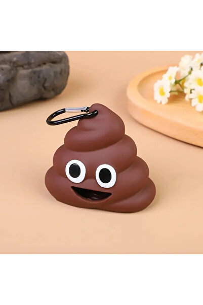 Choice5 Brown Creative Poop Shaped Pet Poop Waste Bag Dispenser Portable Pet ...