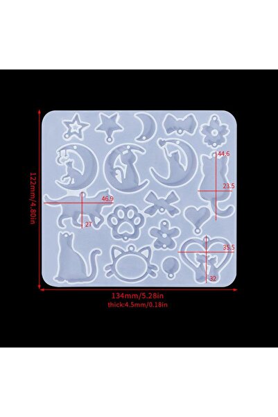 Choice 02 Earring Pendant Silicone Mold Epoxy Resin Jewelry Making Mold Butte...