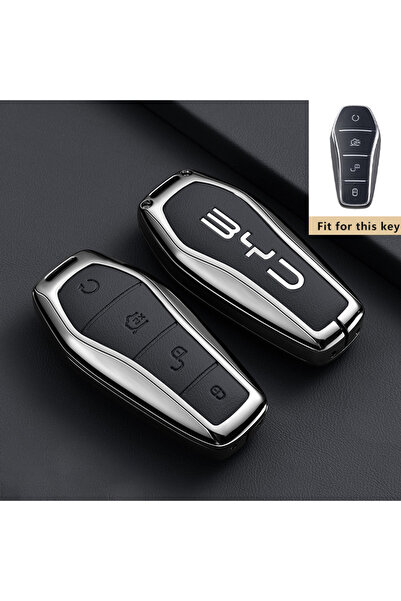 Choice9 for BYD Song Style 12-Black-1PC Car Key Case for BYD Song Plus Pro gm...
