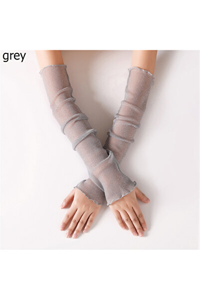 Choice1 grey Women's Summer Sun Protection Sleeves Mesh Lace UV Thin Long-Sle...