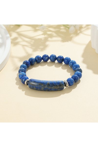 Choice 18.5cm lapis lazuli 1pc Healing Handmade Stone Bracelet Turquoise Natu...